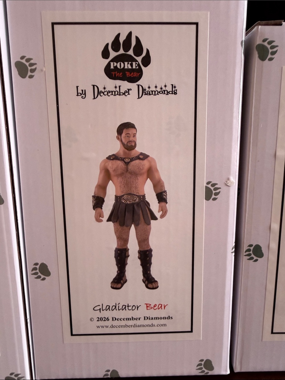 December Diamonds "Gladiator Bear" Figurine - Brown